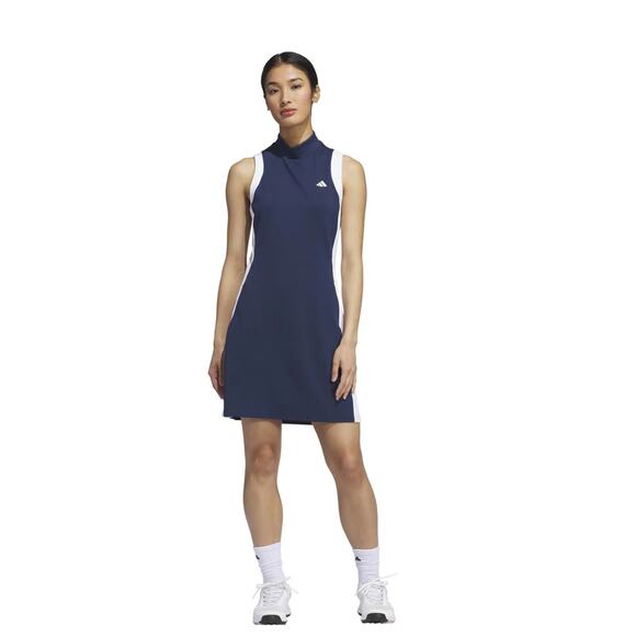 NEW ADIDAS Ultimate Rib Golf Dress Size Small Navy/White Retail $110 - Picture 2 of 7